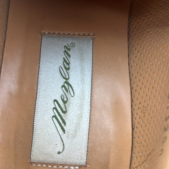 Mezlan Montale  Handmade Leather Derby Woven Mens 8M - Picture 6 of 10